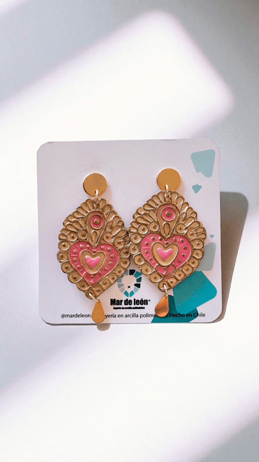 Aros Corazones Estampados