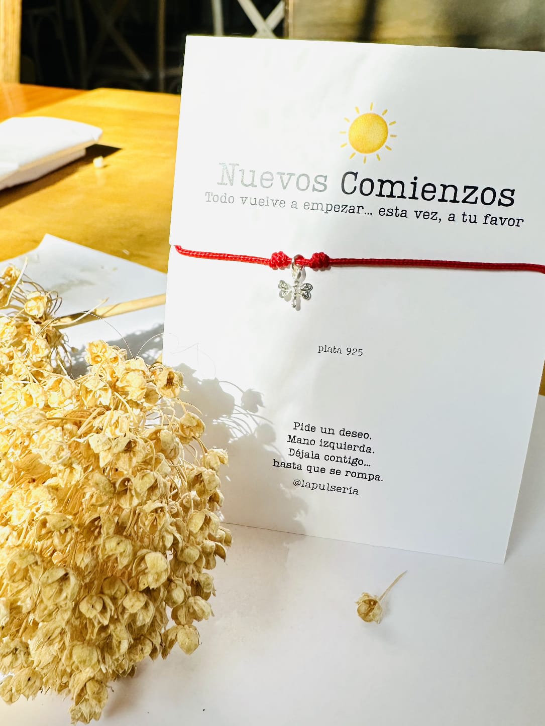 Pulsera Libélula Rojo