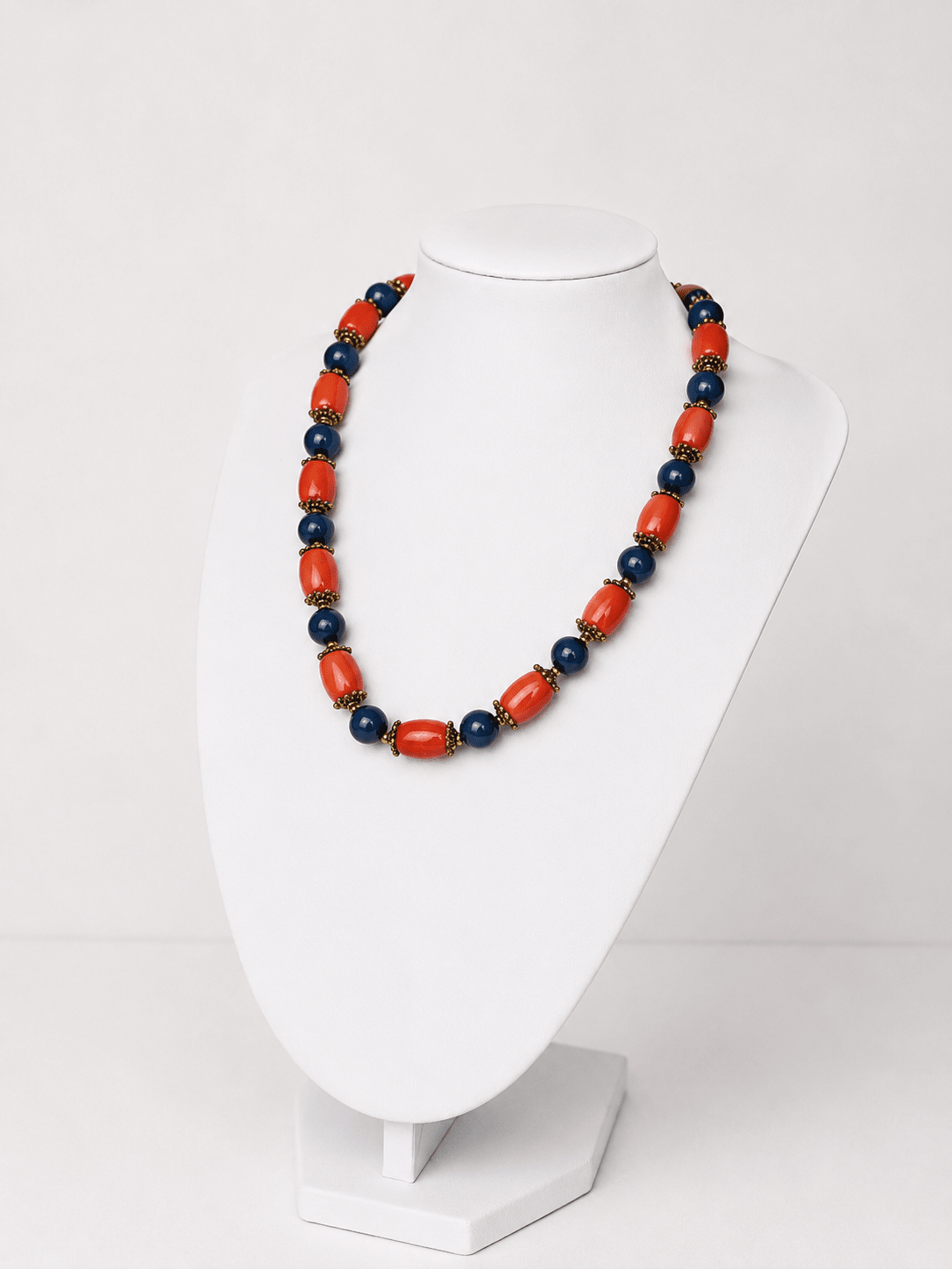 Collar Azul y rojo