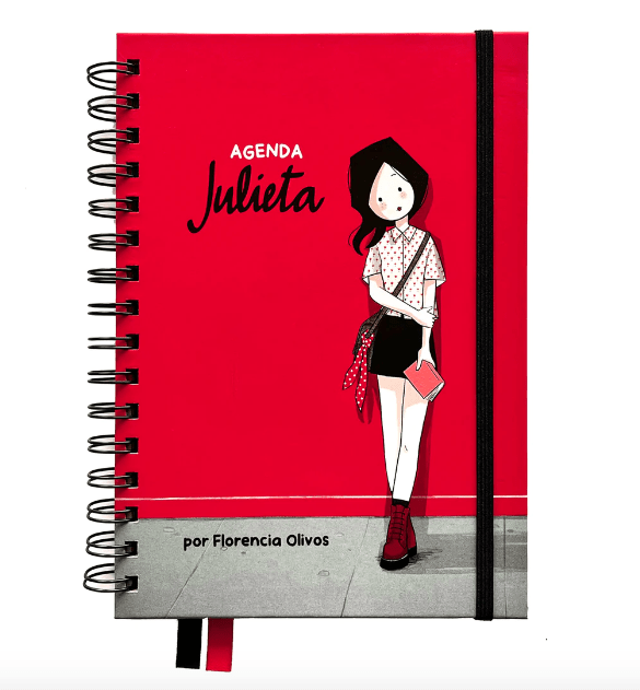 Agenda Julieta Tapa Roja ROJO