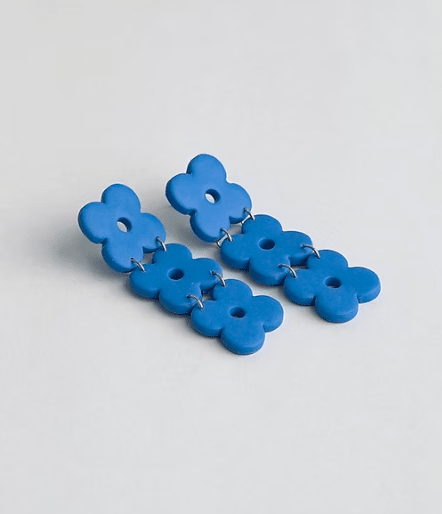 Aros Clover Grande Azul