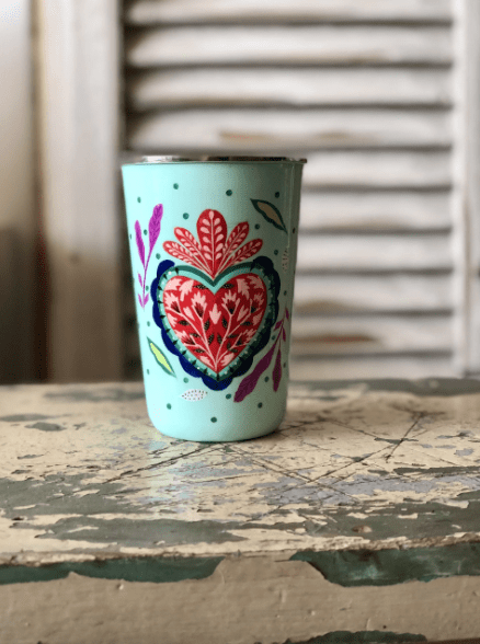 VASO LARGO TURQUESA Base