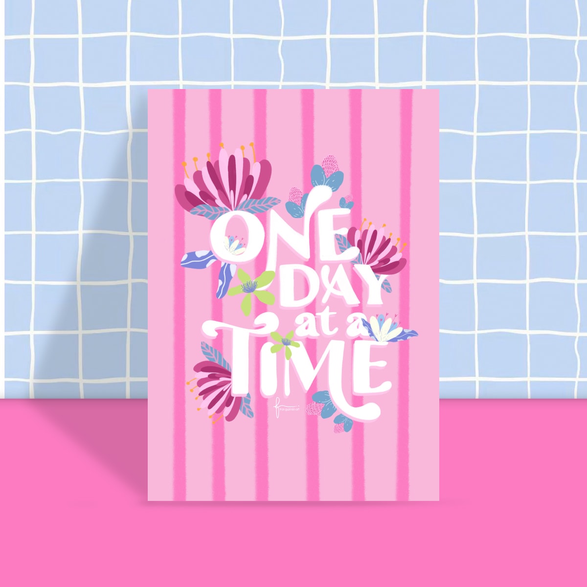 Print One day at a time Base