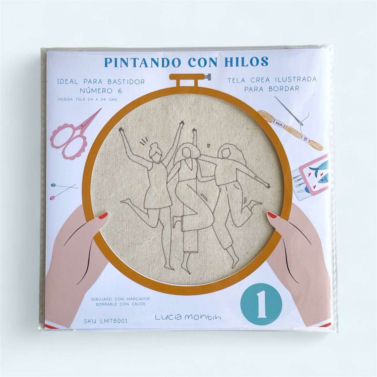 Tela ilustrada para bordar - N1 N1