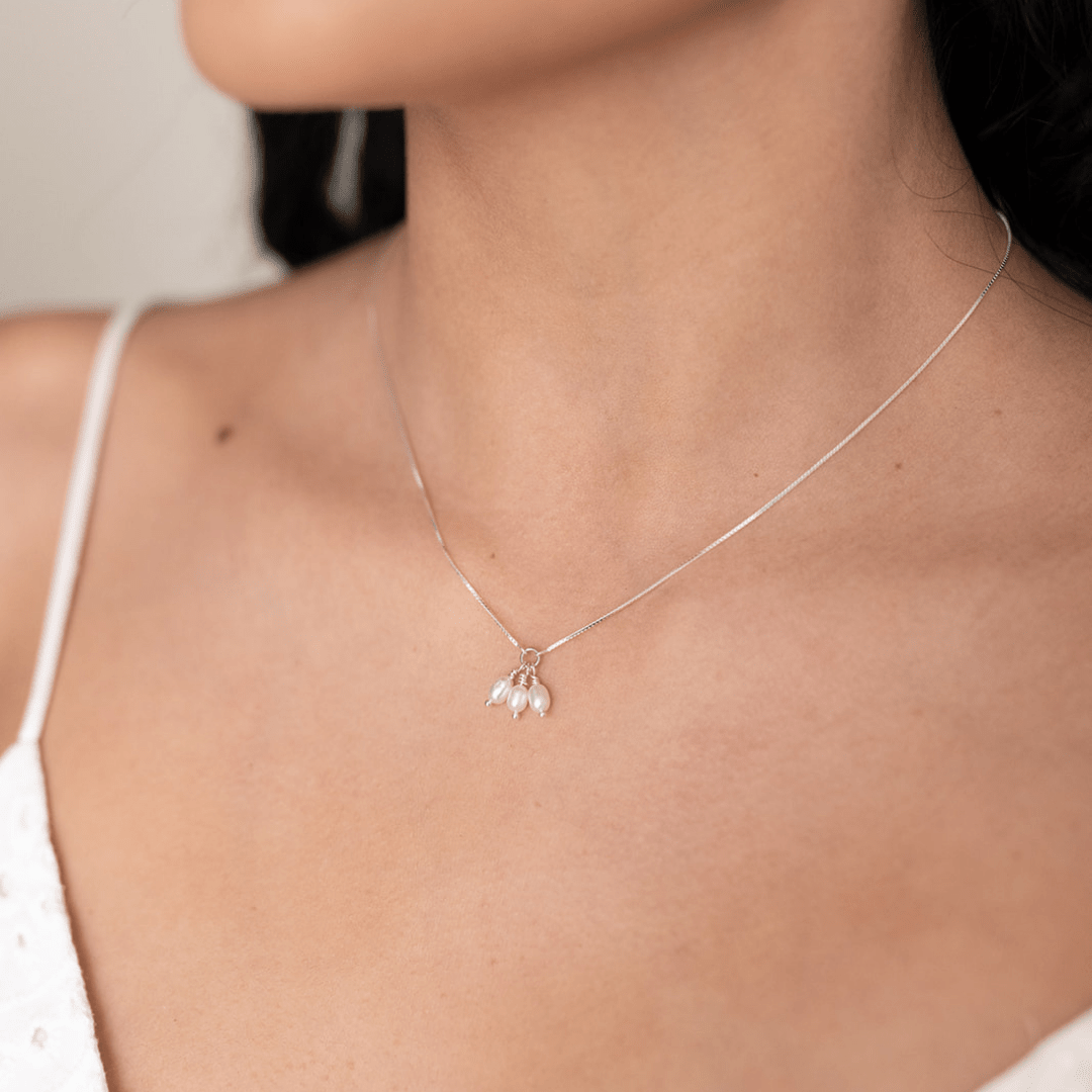 Collar Perlas Always Plata