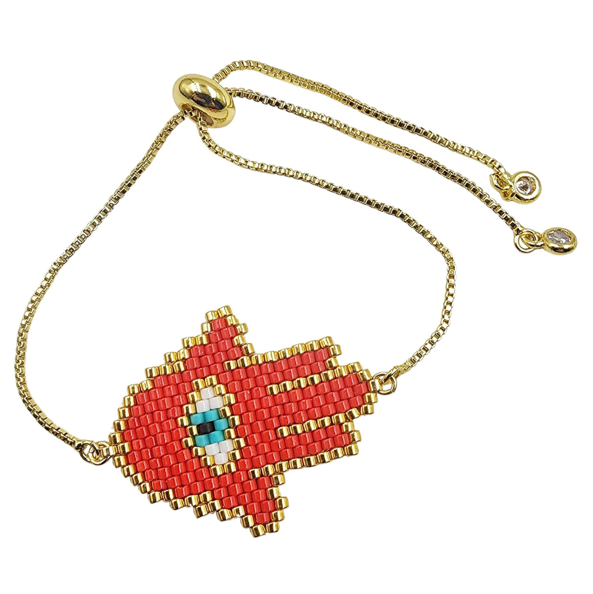 Pulsera Mano de Fatima Roja L