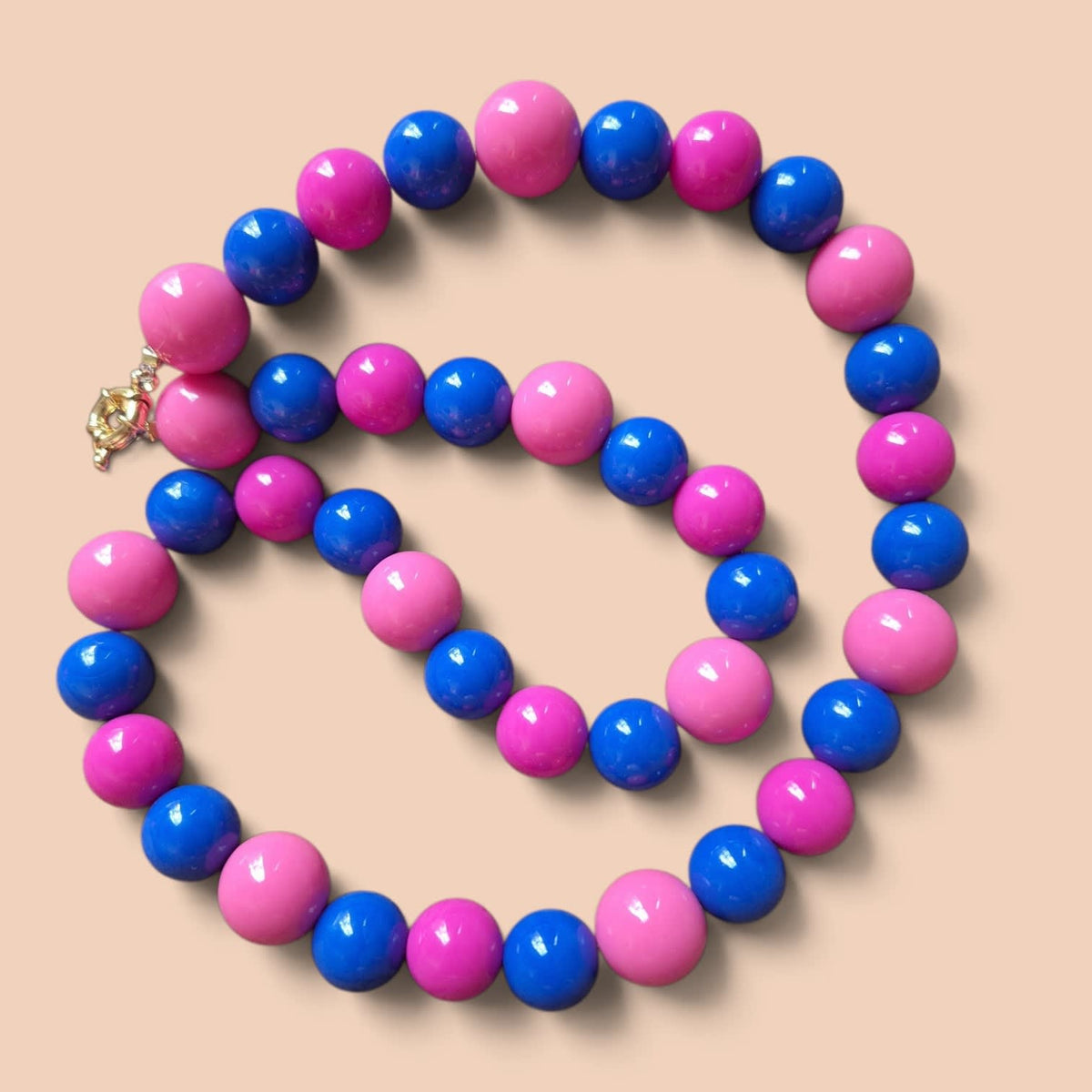 Collar Rosas/Azul