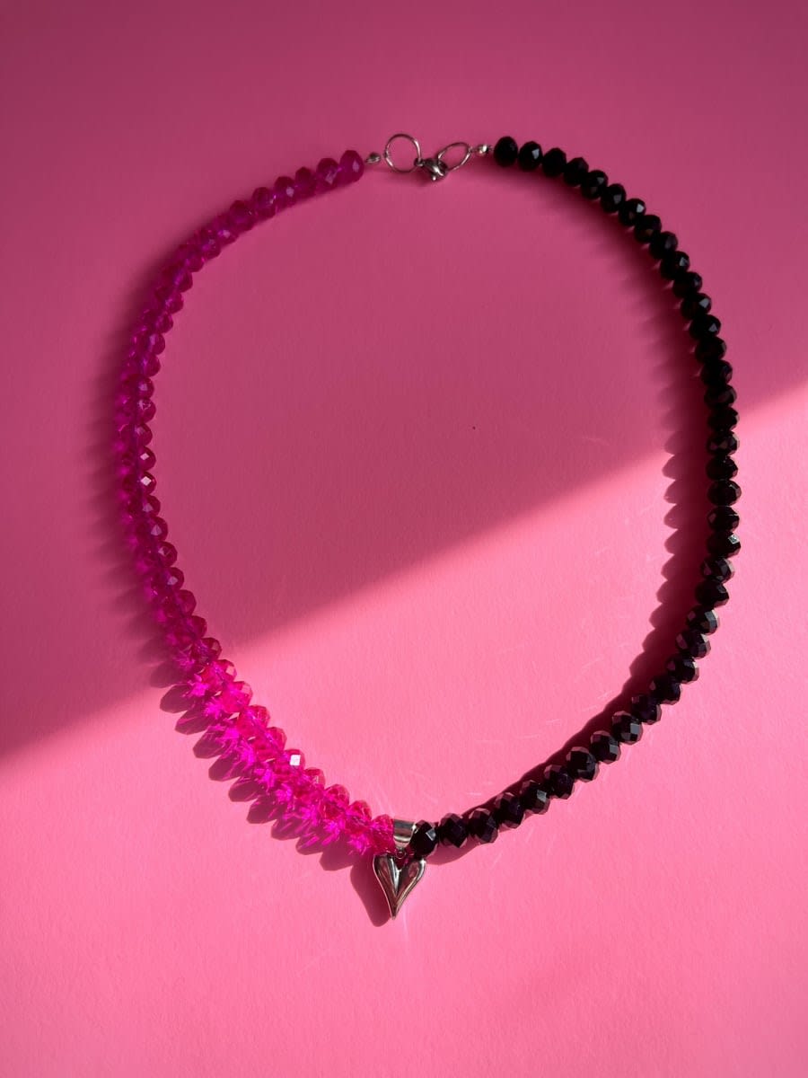 Collar cristal corazón