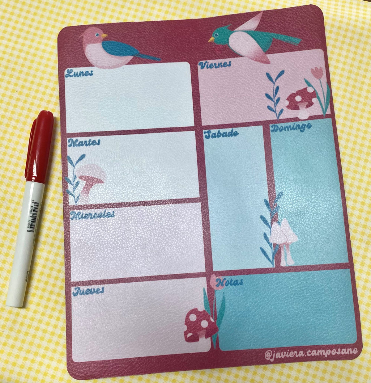 Calendario Javiera Camposano
