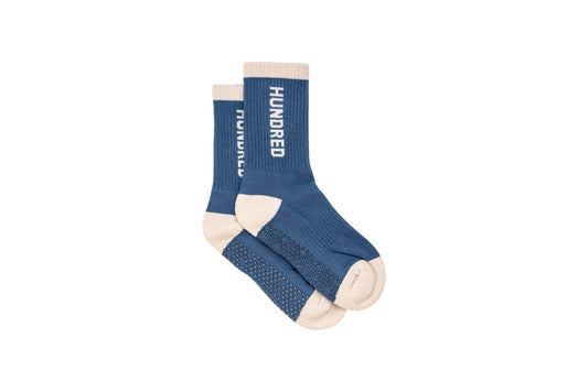 Calcetines Crew Logo Grip – Azul
