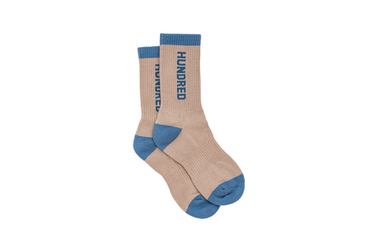 Calcetines Crew Logo Lifestyle – Beige