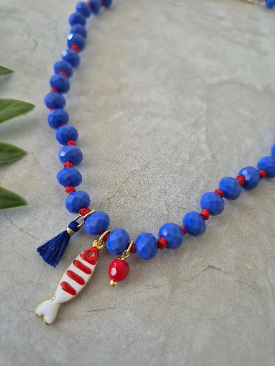 Collar Agua Salada Azul