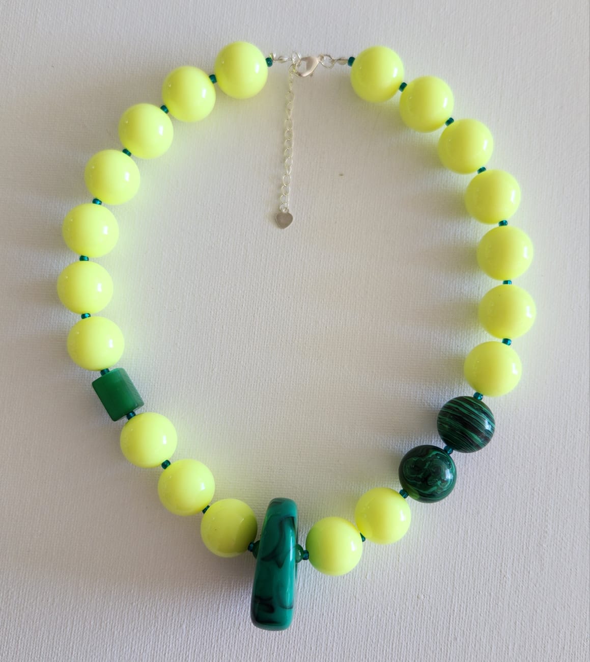 Maxi Collar Dije Verde Esmeralda