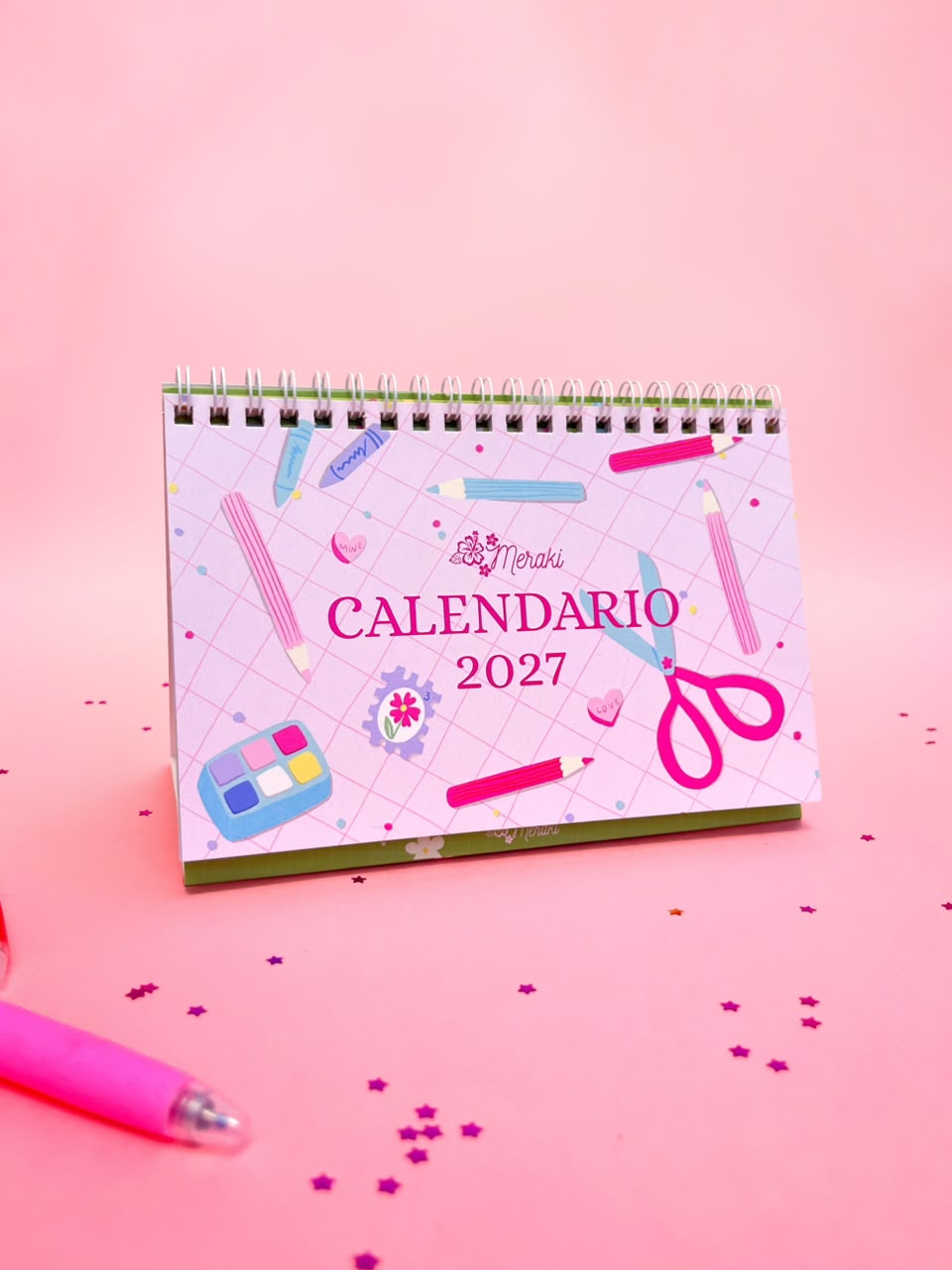 Calendario de Escritorio Ilustrado Meraki 2027