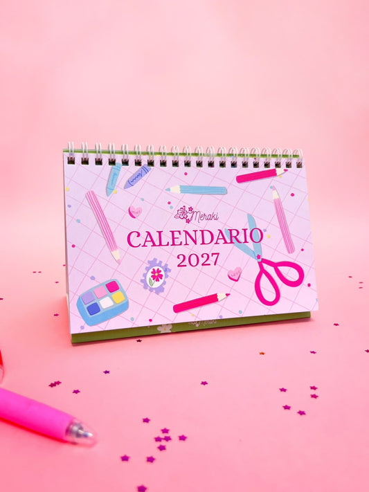Calendario de Escritorio Ilustrado Meraki 2027