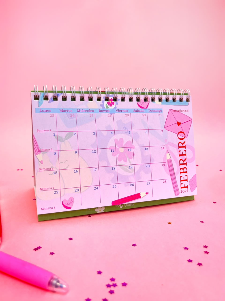 Calendario de Escritorio Ilustrado Meraki 2027