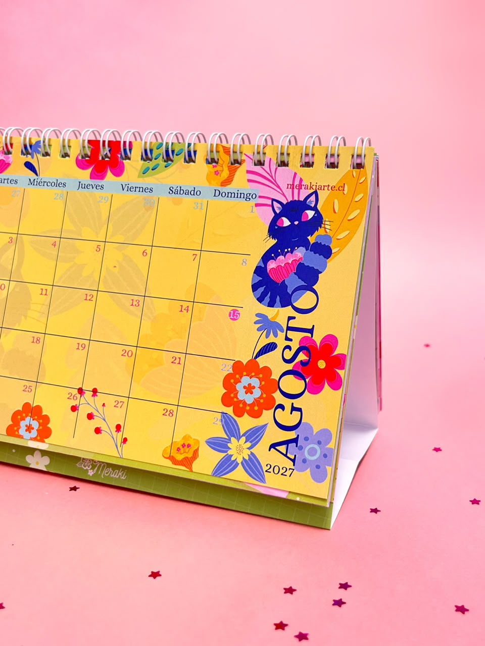 Calendario de Escritorio Ilustrado Meraki 2027