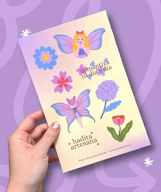 Lámina de Stickers Pixie