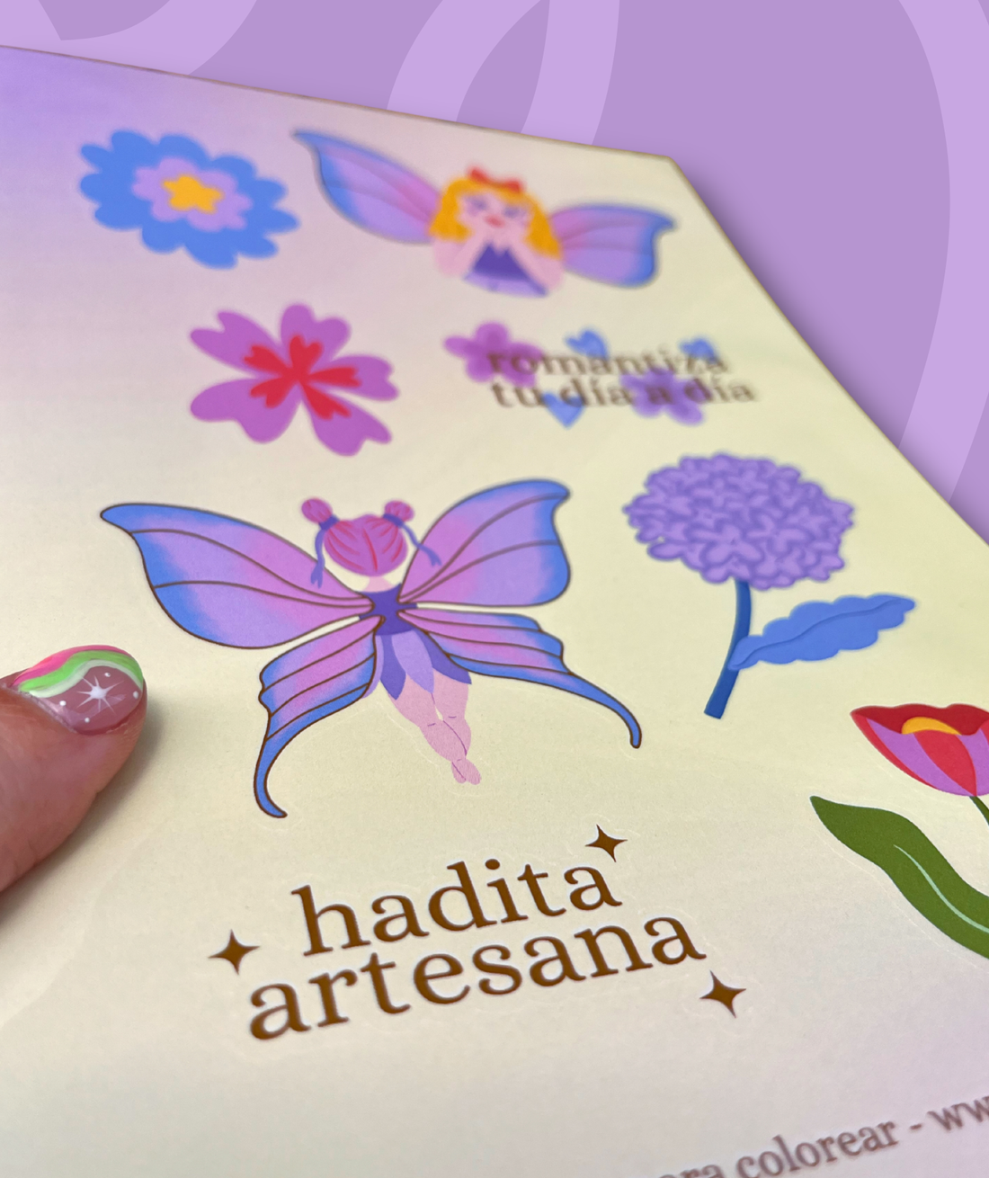 Lámina de Stickers Pixie