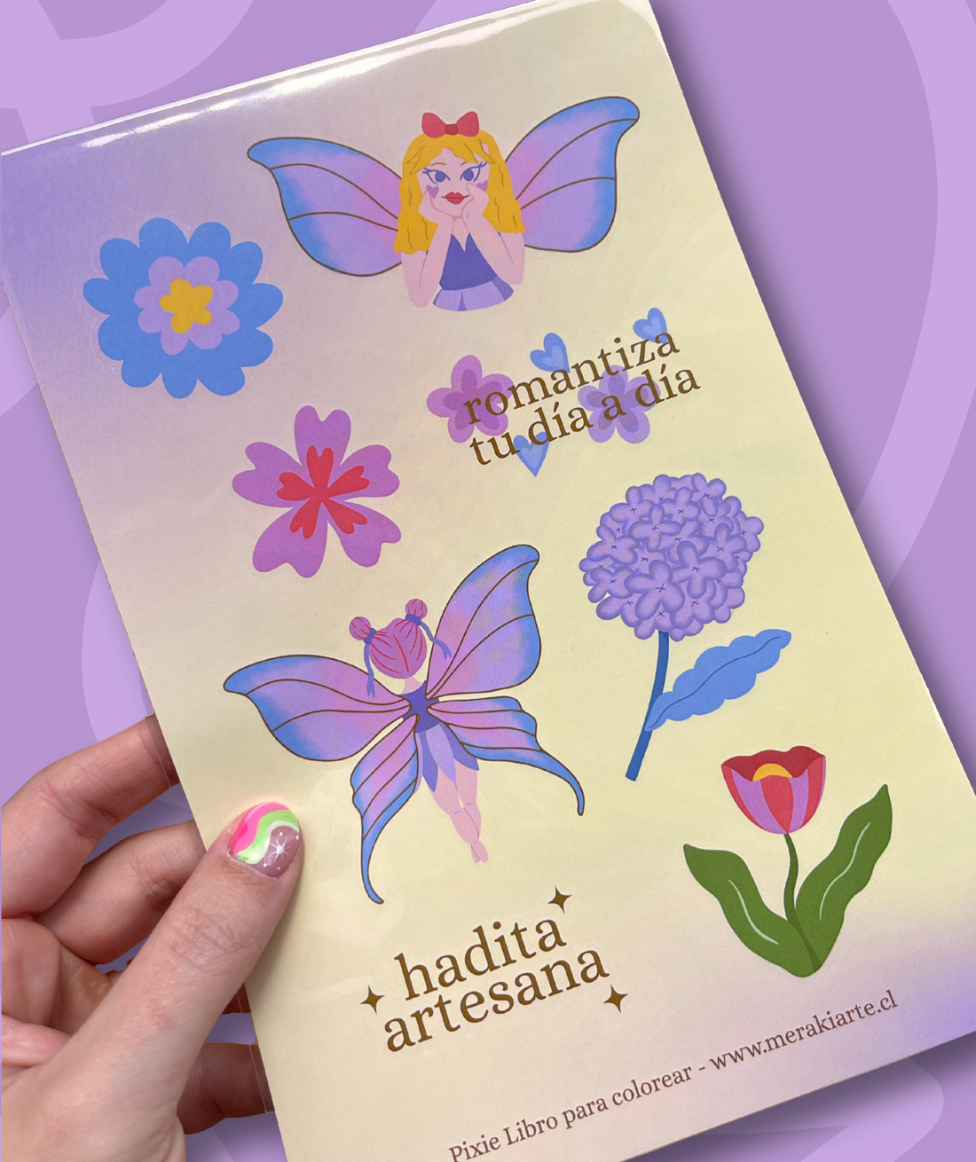 Lámina de Stickers Pixie