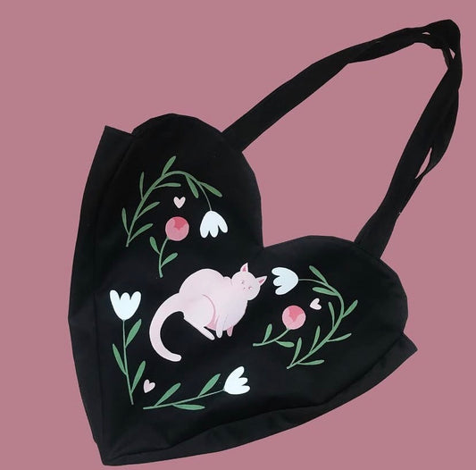 Tote Corazón negro