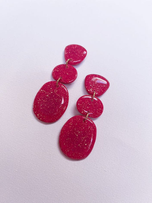 Aros amelia fucsia
