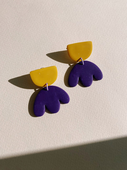 Aros Tulipan Morado