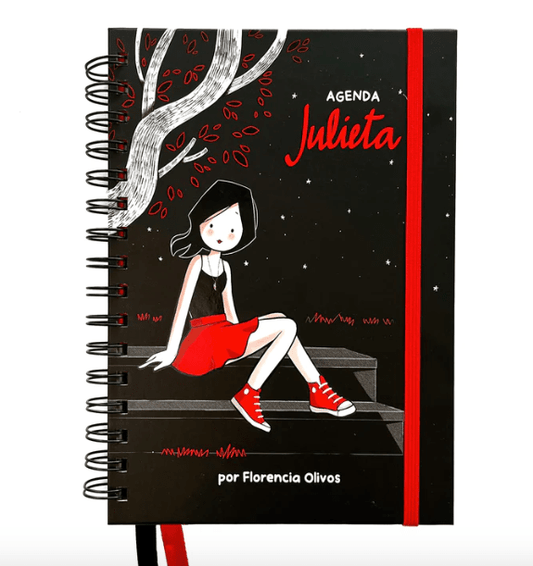 Agenda Julieta Tapa Negra Negro