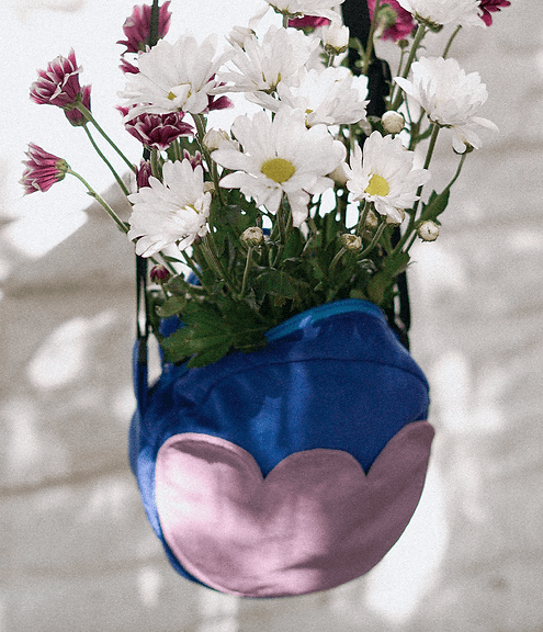 Bolso Flor Azul - Lila