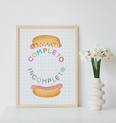 Art Print Completo Incompleto