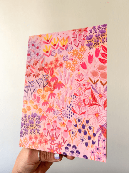 Libreta Jardín rosa