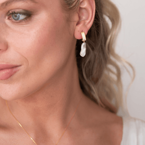 Aros Chic Perla Gold