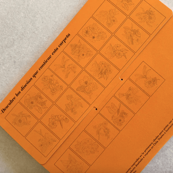 Carpeta Primavera con 22 láminas para pintar CARPETA