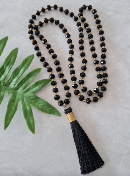 Collar Largo Manuela Negro