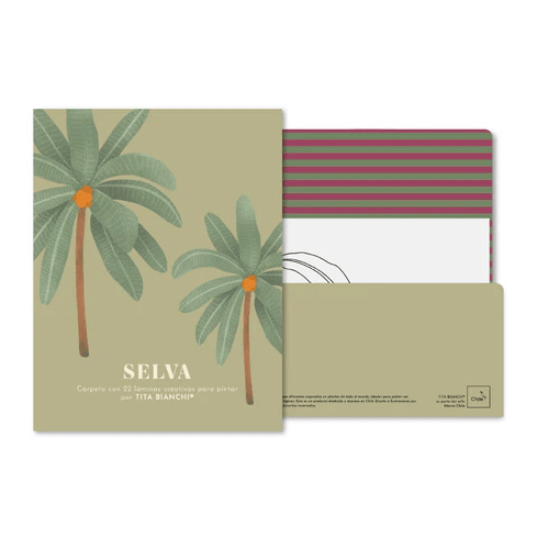 Carpeta Selva con 22 láminas para pintar SELVA