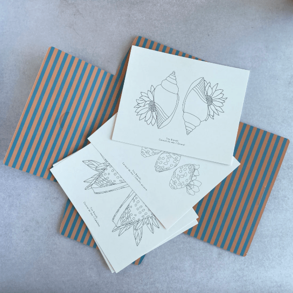 Carpeta Conchitas Botánicas con 22 láminas para pintar CONCHITAS