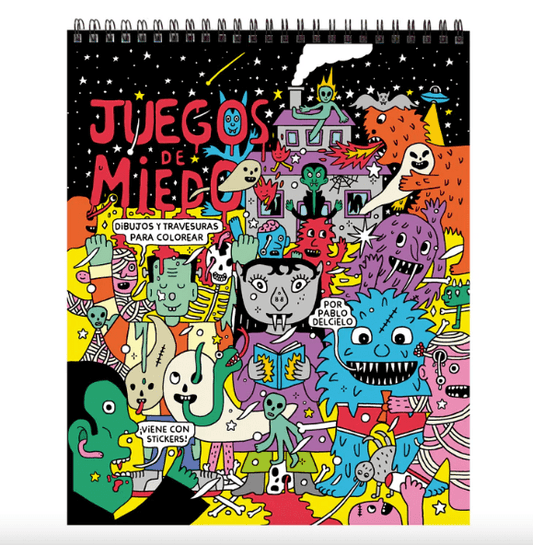 Libro de actividades Juegos de Miedo - Dibujos y travesuras para colorear
