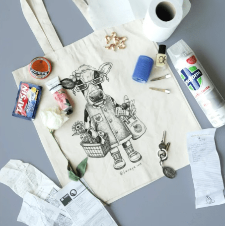 Totebag Vaca base