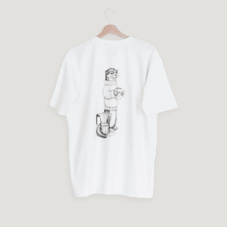 Polera chungungo Talla S - blanca