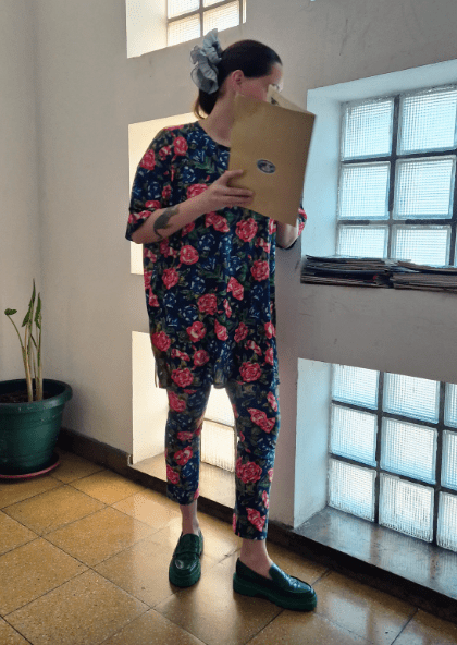Maxi polera Peonía