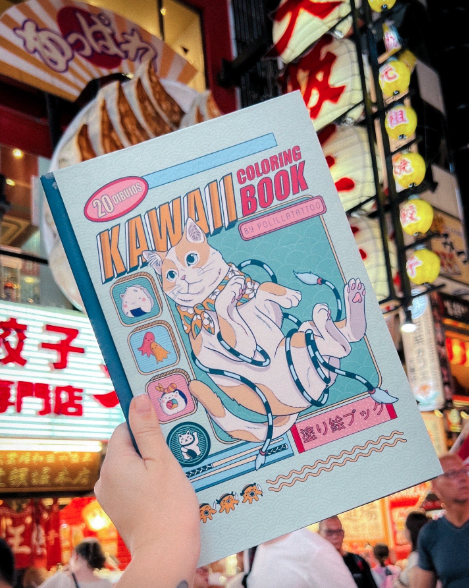 Libro Kawaii Coloring Book por Polillatattoo