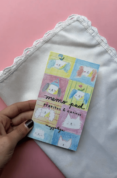 Memo Pad Perritos & Gatitos set papeles