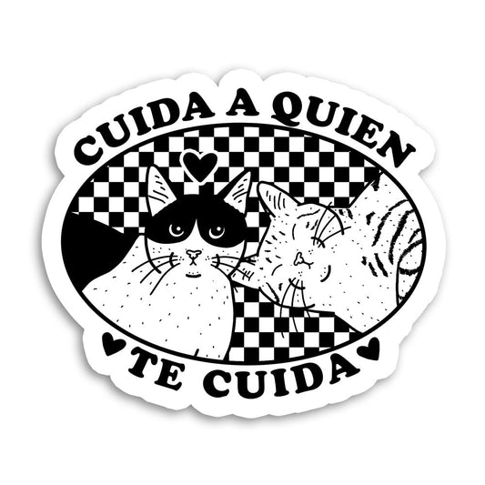 Sticker Cuida a quien te cuida waterproof Base