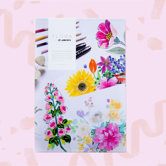 Libro FLORA para colorear Papelería