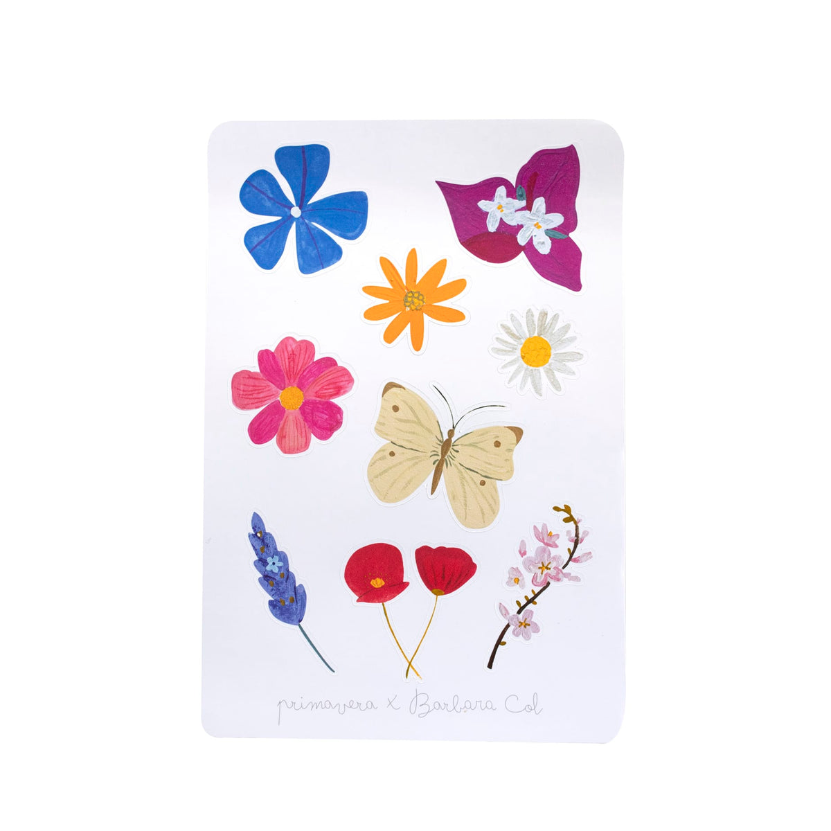Hoja de Stickers Primavera