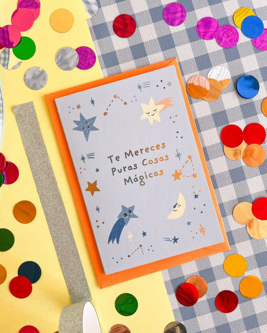 Tarjeta de saludo MAGIA