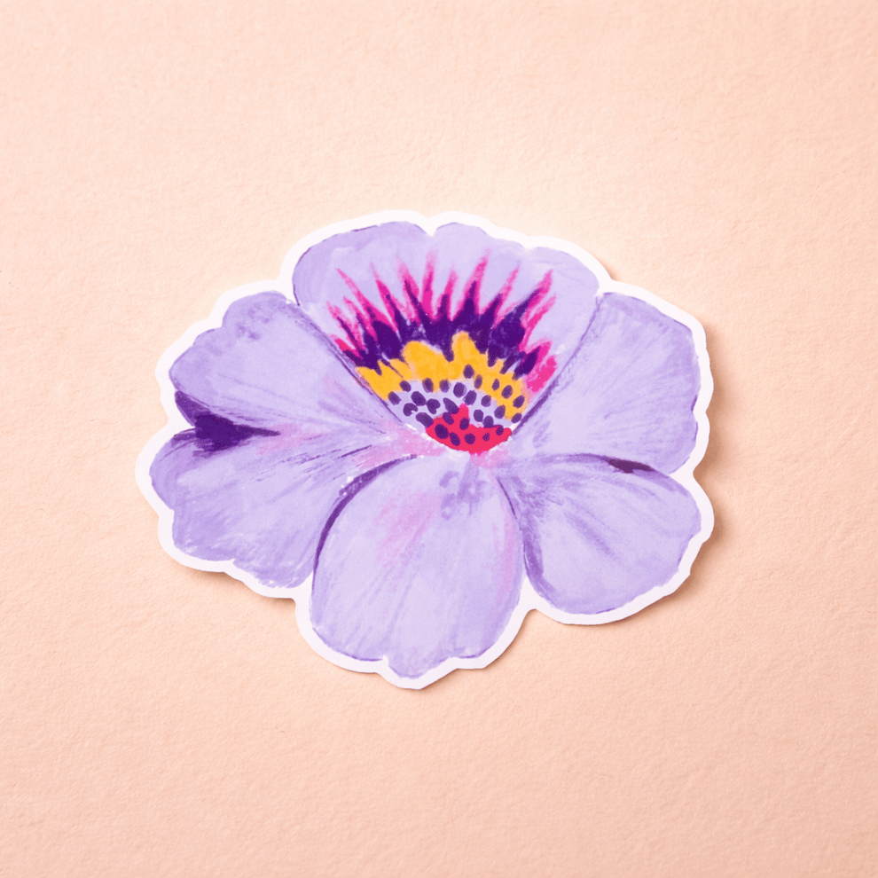 Stickers Individuales Flor Morada – DECATALOGO