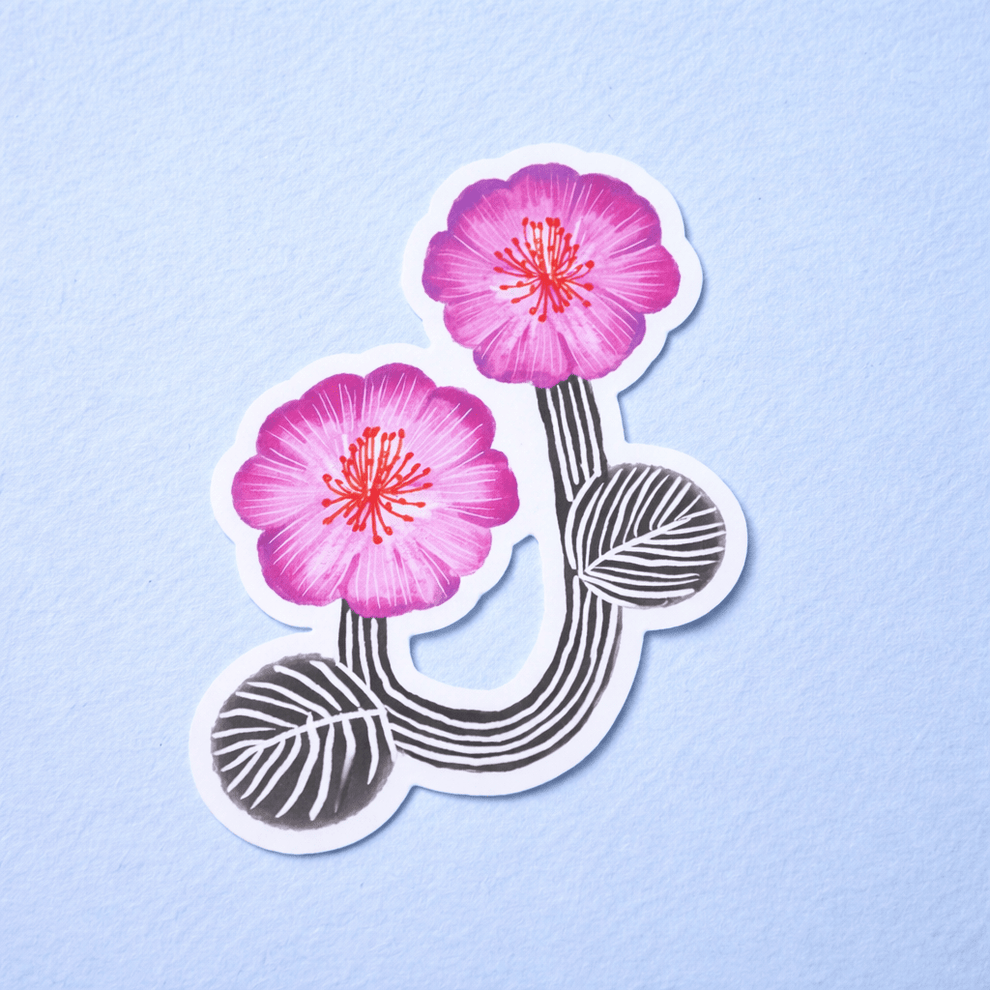 Stickers Individuales Flor Rosa – DECATALOGO