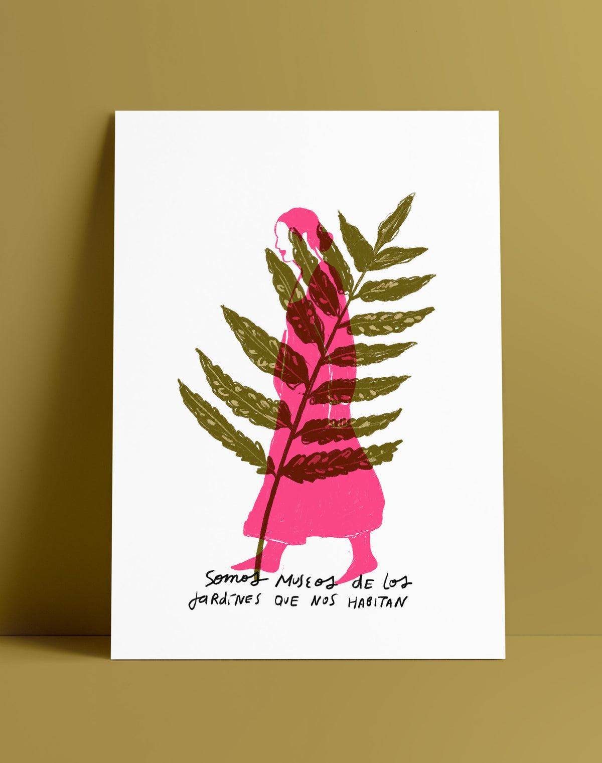 Postal Somos los jardines que nos habitan Base