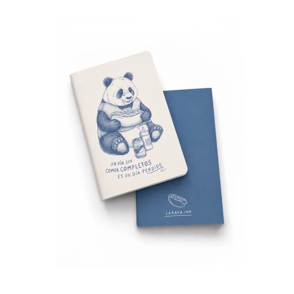 Libreta A5 panda azul – DECATALOGO